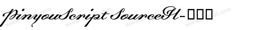 PinyouScript SourceH字体转换